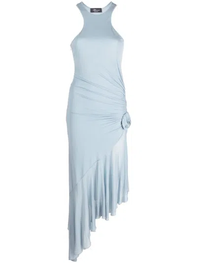Shop Blumarine Jer Dress Clothing In Blue
