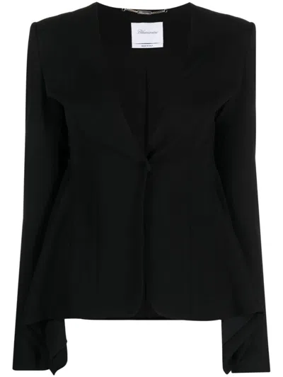 Shop Blumarine Single-breasted Jacket Clothing In Black