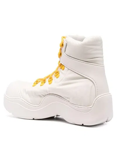 Shop Bottega Veneta Boots Shoes In White
