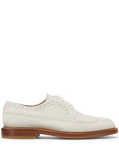 Shop Brunello Cucinelli Lace-ups Shoes In White