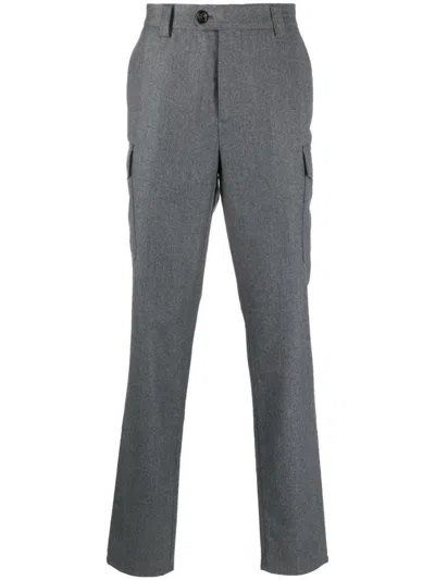 Shop Brunello Cucinelli Pants Clothing In Grey