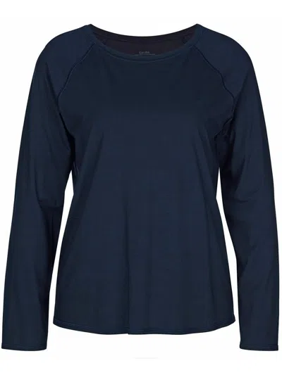 Shop Calida Long Sleeve Shirt Clothing In Blue