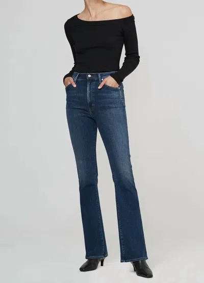 Shop Citizens Of Humanity Lilah High Rise Bootcut Jeans In Morella In Blue
