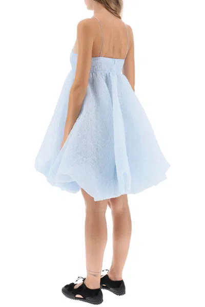 Shop Cecilie Bahnsen Sunni Empire Waist Mini Dress In Blue