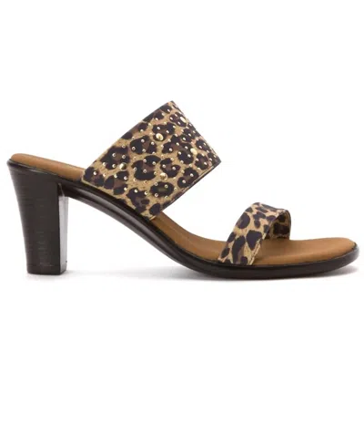 Shop Onex Meri Dress Sandal - Medium In Brown Leopard
