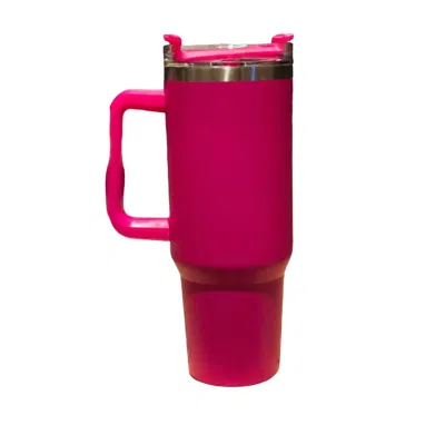 Shop Lucky & Blessed The Tommy Tumbler 40 oz With Straw Cup In Barbie Pink