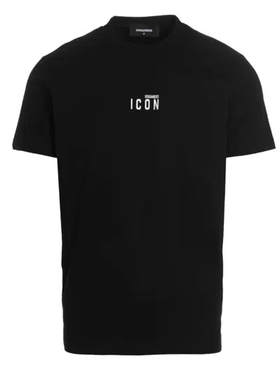 Shop Dsquared2 'icon' T-shirt In Black