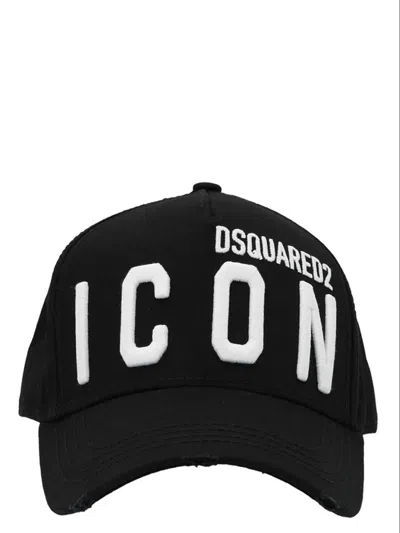 Shop Dsquared2 'icon' Cap In White/black