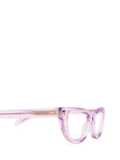 Shop Gucci Eyewear Eyeglasses In Violet