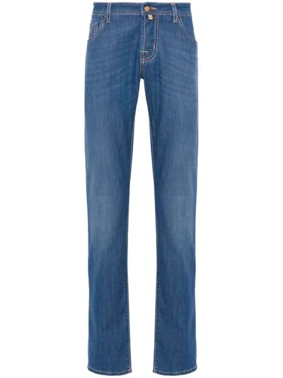 Shop Jacob Cohen Nick Slim Fit Denim Jeans In Blue