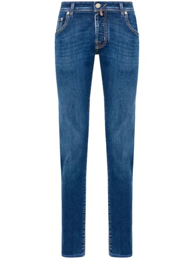 Shop Jacob Cohen Nick Slim Fit Denim Jeans In Blue