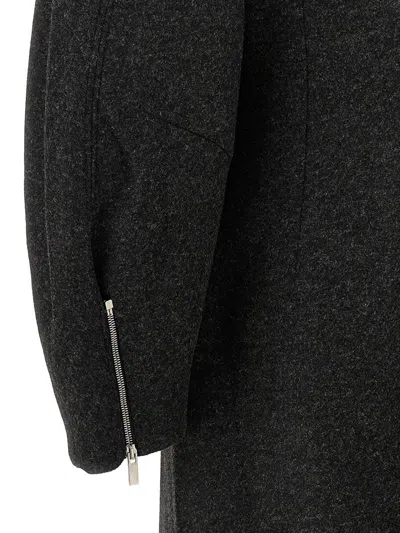 Jacquemus Le Manteau Ovalo Coat In Black