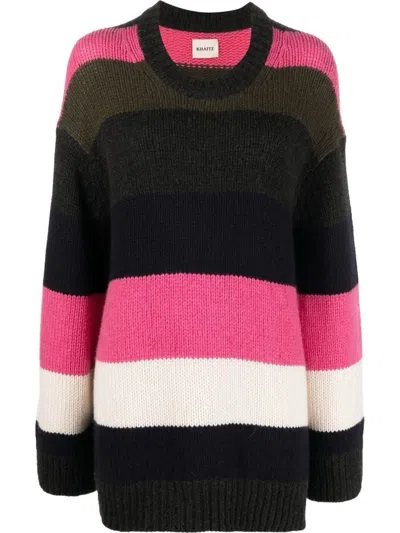 Shop Khaite Jade Sweater Clothing In 563 Multicolor Stripe