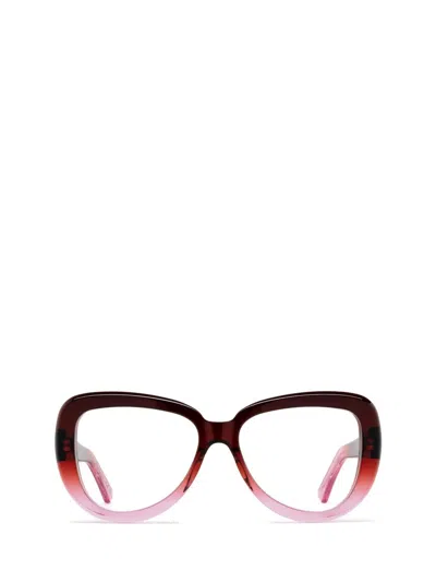 Shop Marni Eyeglasses In Faded Burgundy