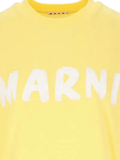 Shop Marni T-shirts And Polos In Yellow