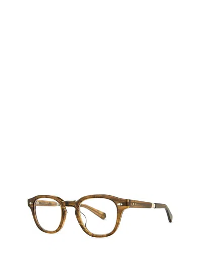 Shop Mr Leight Mr. Leight Eyeglasses In Marbled Rye-white Gold