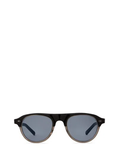 Shop Mr Leight Mr. Leight Sunglasses In Stone Laminate-gunmetal/blue Opal