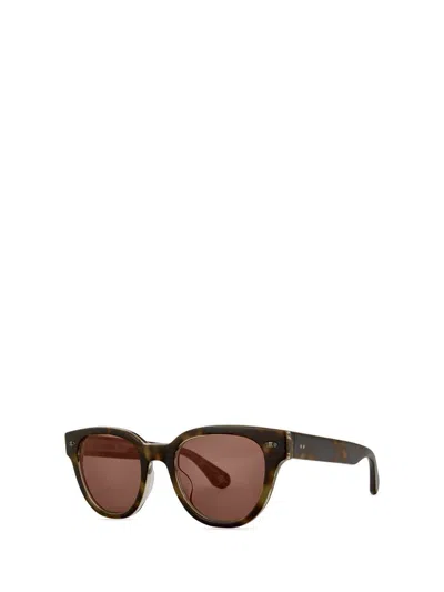 Shop Mr Leight Mr. Leight Sunglasses In Honeycomb Laminate-antique Gold/orchid