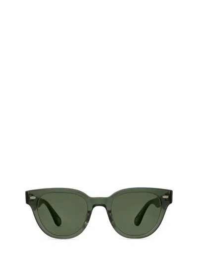 Shop Mr Leight Mr. Leight Sunglasses In Forest Glow-white Gold/g15
