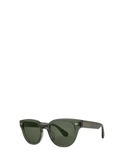 Shop Mr Leight Mr. Leight Sunglasses In Forest Glow-white Gold/g15
