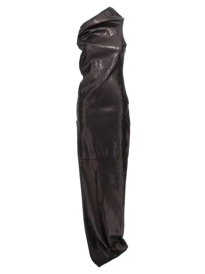 Shop Rick Owens 'athena' Dress In Black