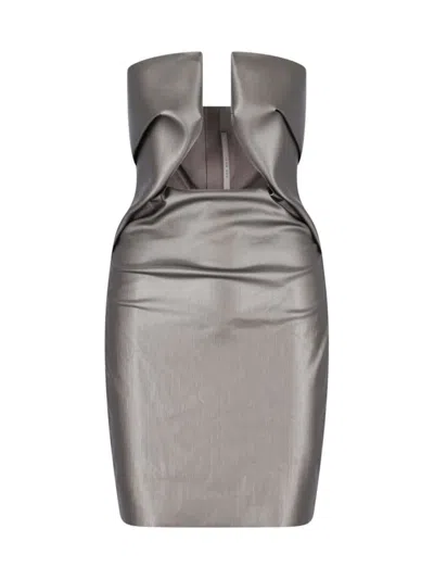 Shop Rick Owens Dresses In Grey