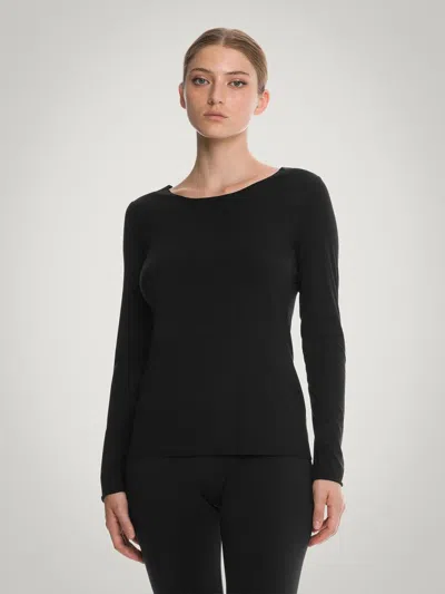 Shop Wolford Aurora Top Long Sleeves Clothing In Black