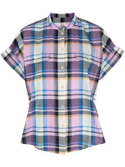 Shop Woolrich Appalachian Check Blouse Clothing In Blue