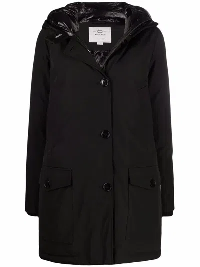 Shop Woolrich Artic High Collar Clothing In Black
