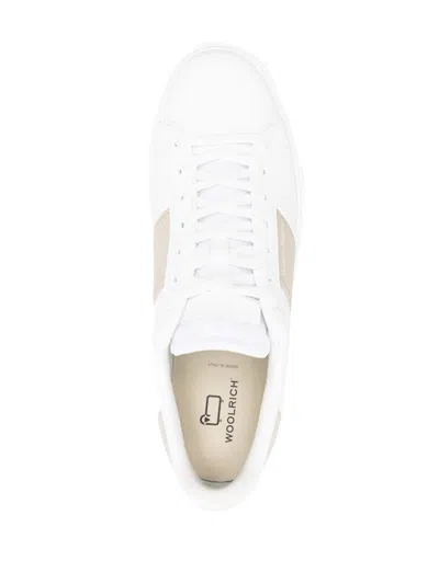 Shop Woolrich Classic Court Shoes In White