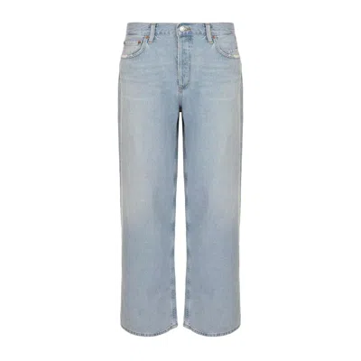 Agolde Low Slung Baggy Jeans In Shake