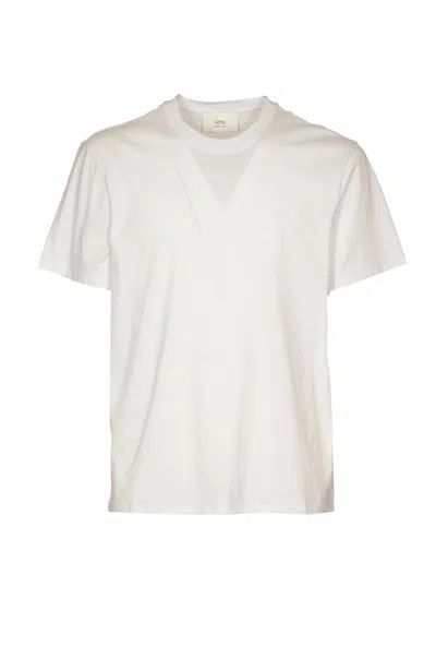 Shop Ami Alexandre Mattiussi Ami Paris T-shirts And Polos White