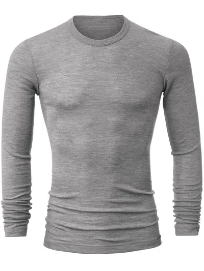Shop Calida Long Sleeve T-shirt Clothing In Grey