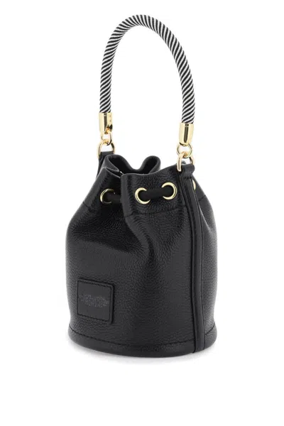 Shop Marc Jacobs The Leather Bucket Bag In Black