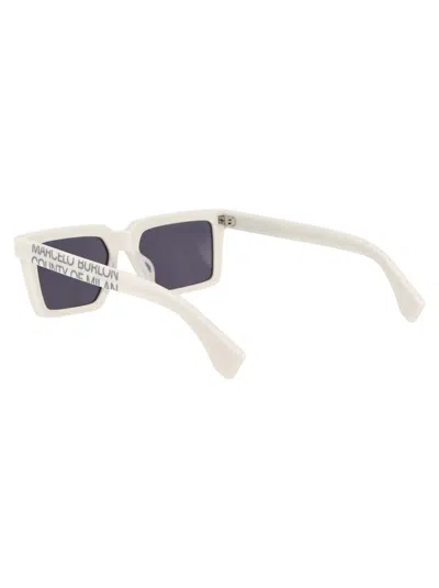 Shop Marcelo Burlon County Of Milan Sunglasses In 0107 White