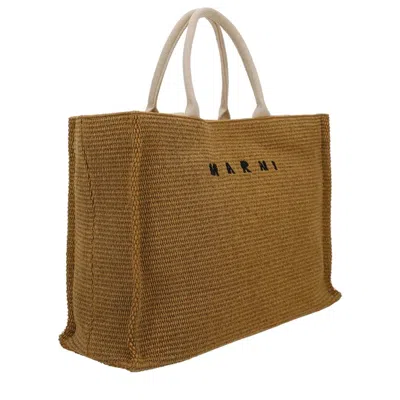 Shop Marni Raffia Tote Bag In Z0r42
