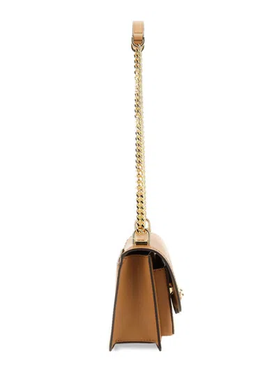 Shop Michael Kors Extra-small "heather" Shoulder Bag In Beige