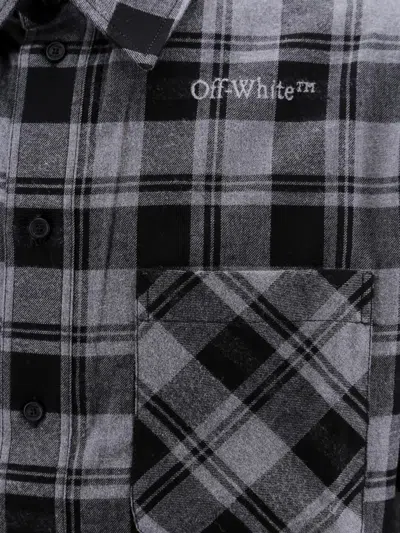 Shop Off-white Shirt In Grey