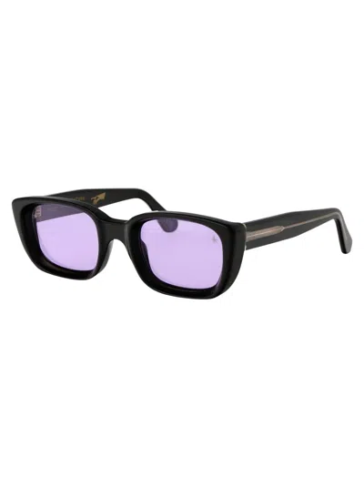 Shop Retrosuperfuture Sunglasses In Purple