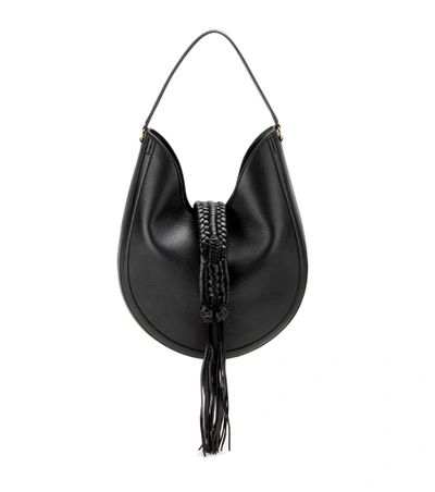 Altuzarra Ghianda Knot Hobo Leather Shoulder Bag In Black