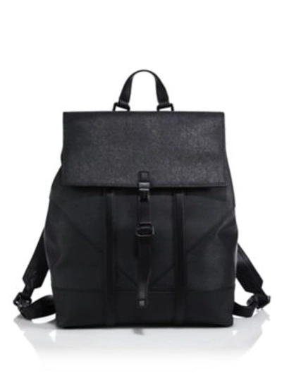 Kenzo Leather Backpack In Black