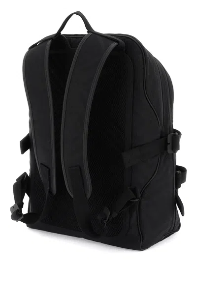 Shop Burberry Ered Jacquard Backpack Men In Black
