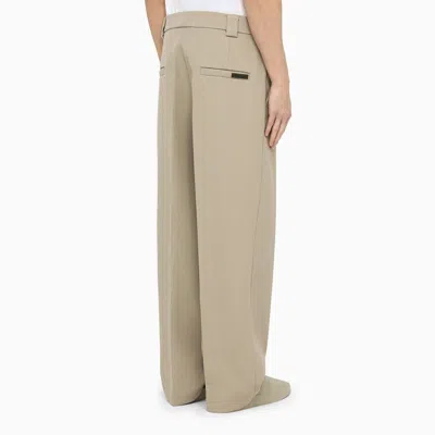 Shop Fear Of God Eternal Dusty Beige Trousers Men In Cream