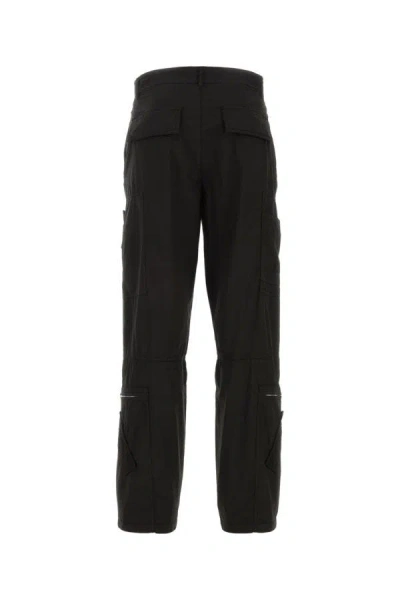 Givenchy Cargo Style Stretch Poplin Pant In Black