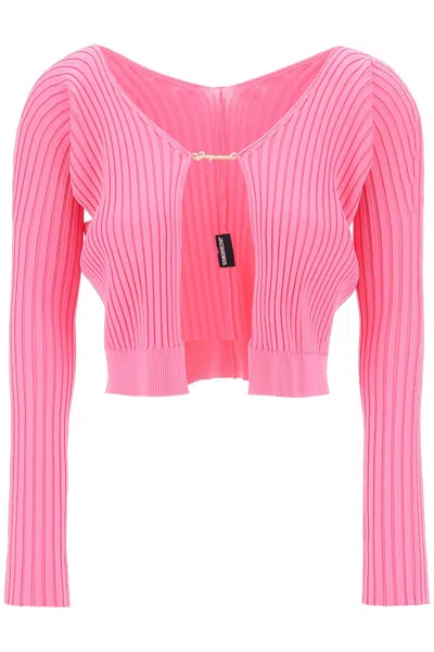 Shop Jacquemus 'la Maille Pralù Longue' Cardigan Women In Pink