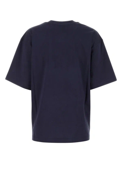 Shop Marni Woman Midnight Blue Cotton T-shirt