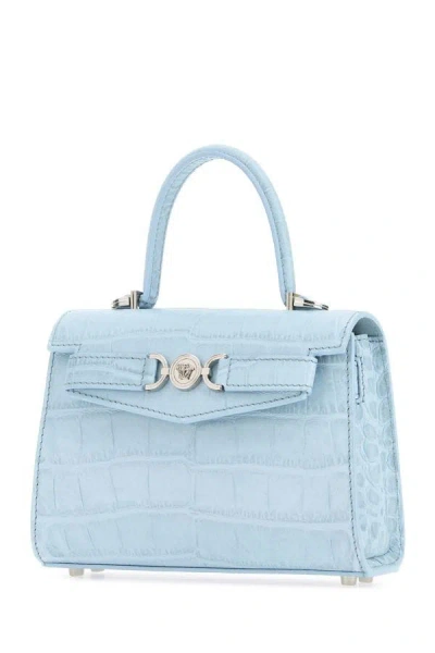Shop Versace Woman Pastel Light-blue Small Medusa  95 Handbag