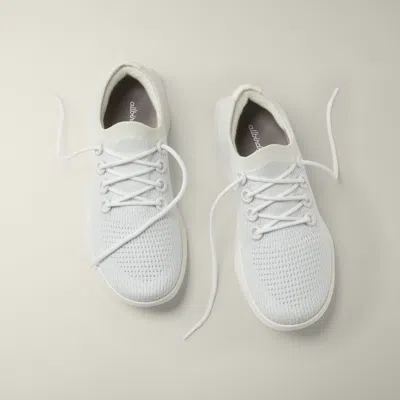 Allbirds Womens Blizzard True Navy Tree Runner Fsc-certified Eucalyptus Tree-fibre Low-top Trainers In Blizzard/blizzard