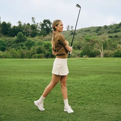 Shop Allbirds Women's Golf Dashers In Medium Grey/rugged Beige