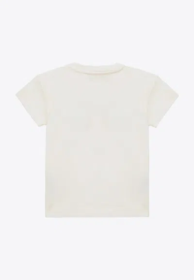 Shop Bonpoint Babies Logo-printed Crewneck T-shirt In White